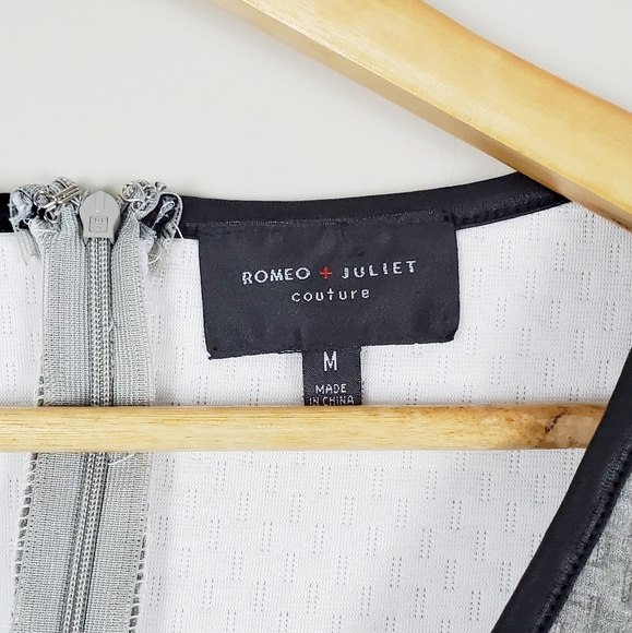 Romeo + Juliet Couture Grey Textured Dress Size M - Picture 3 of 5